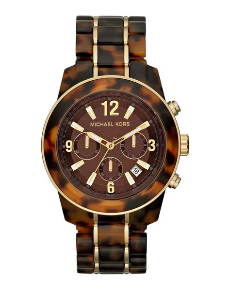 michael kors tortoise bangle watch|Michael Kors tortoise shell acetate.